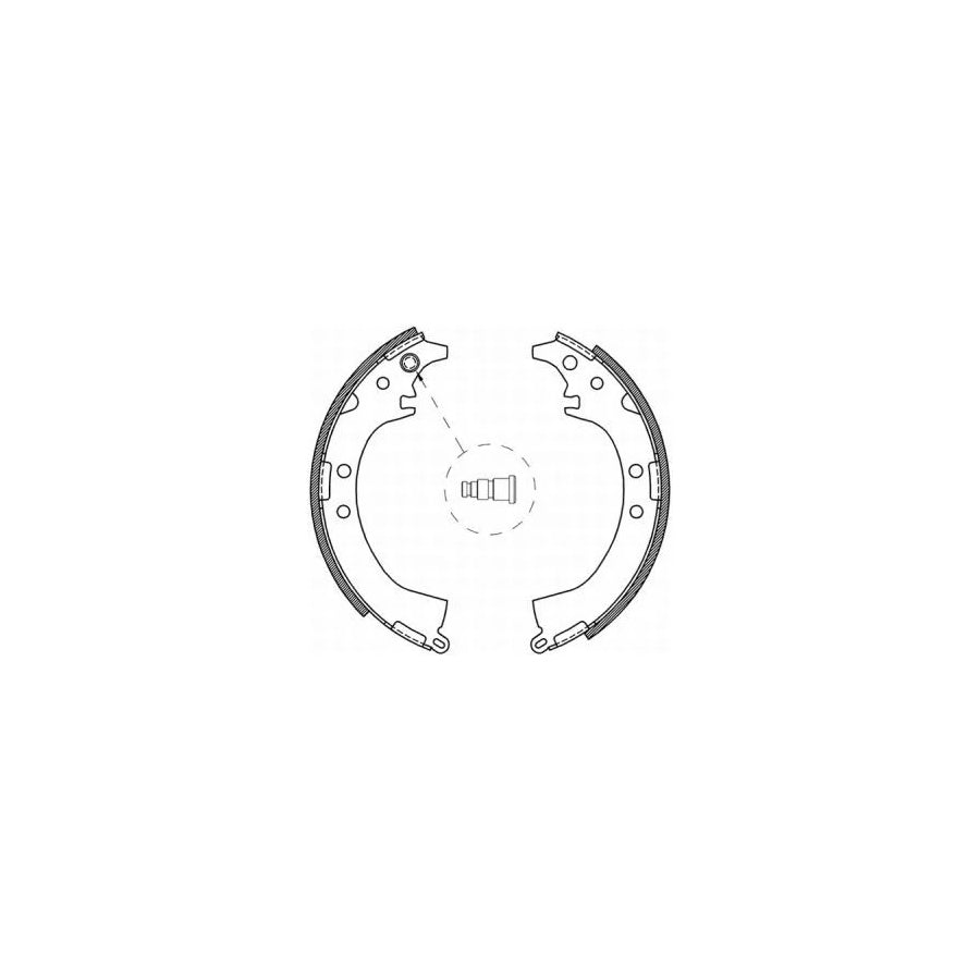 ABE C02061ABE Brake Shoe Set