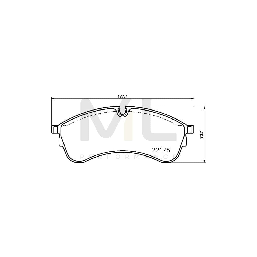 Hella 8DB 355 032-931 Brake Pad Set Prepared For Wear Indicator, With Brake Caliper Screws, With Accessories | ML Performance Car Parts