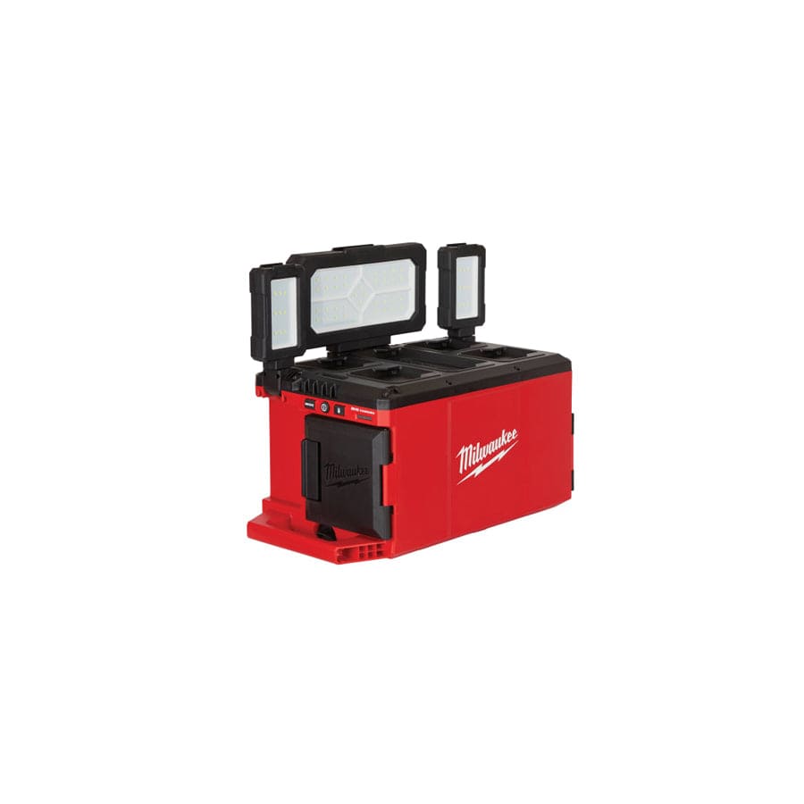 Milwaukee Power Tools MILM18POALC0 M18 POALC-0 PACKOUT Area Light/Charger 110/240V & Li-ion Bare Unit | ML Performance UK