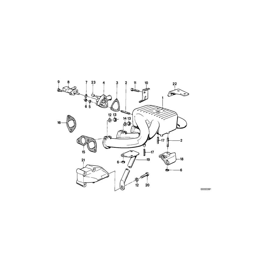 Genuine BMW 11611709161 E30 E28 Connection Flange (Inc. 518i, 316i & 318i) | ML Performance UK Car Parts