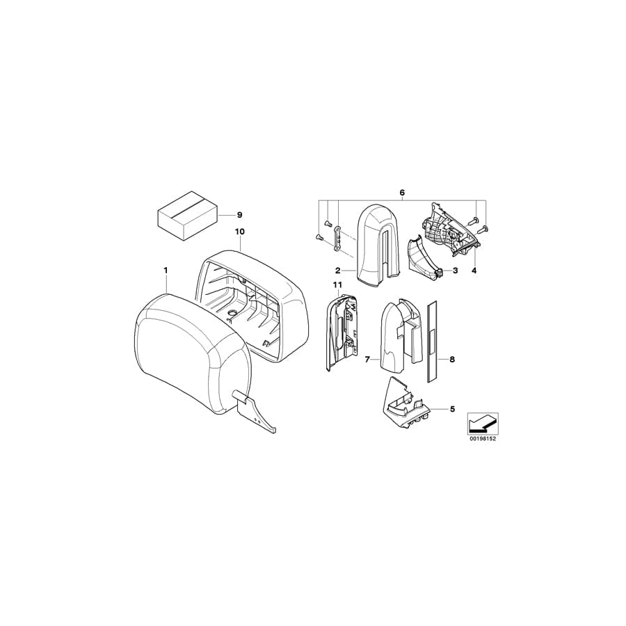 Genuine BMW 52107842942 E93 E93 Covering Right FUCHSROT (Inc.  & M3) | ML Performance UK Car Parts