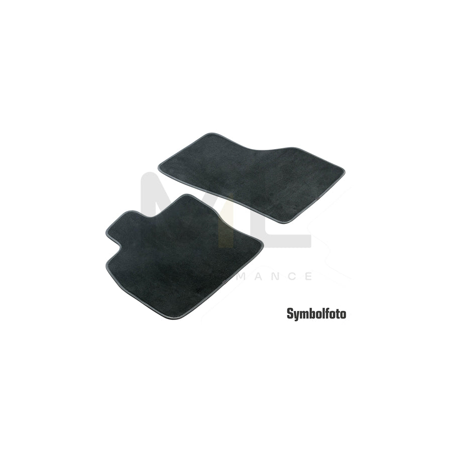 WALSER 80618 Floor mat set for PEUGEOT BOXER Textile, Front, Quantity: 2, Black | ML Performance Car Parts