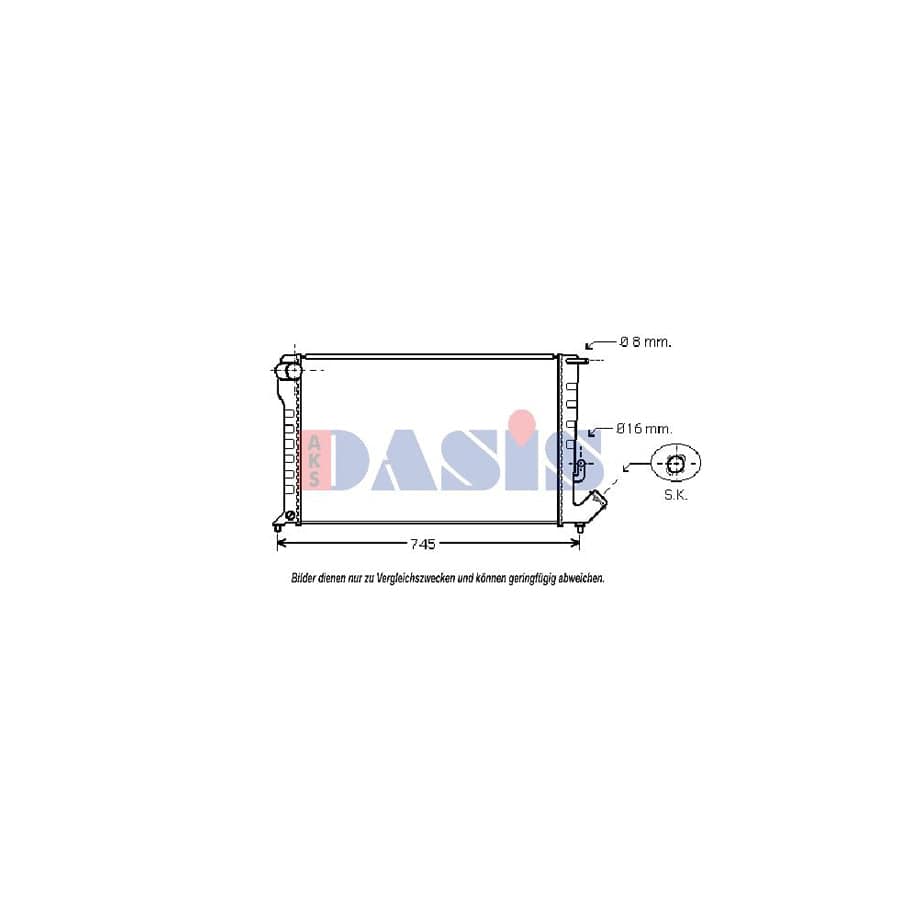 AKS Dasis 060031N Engine Radiator | ML Performance UK