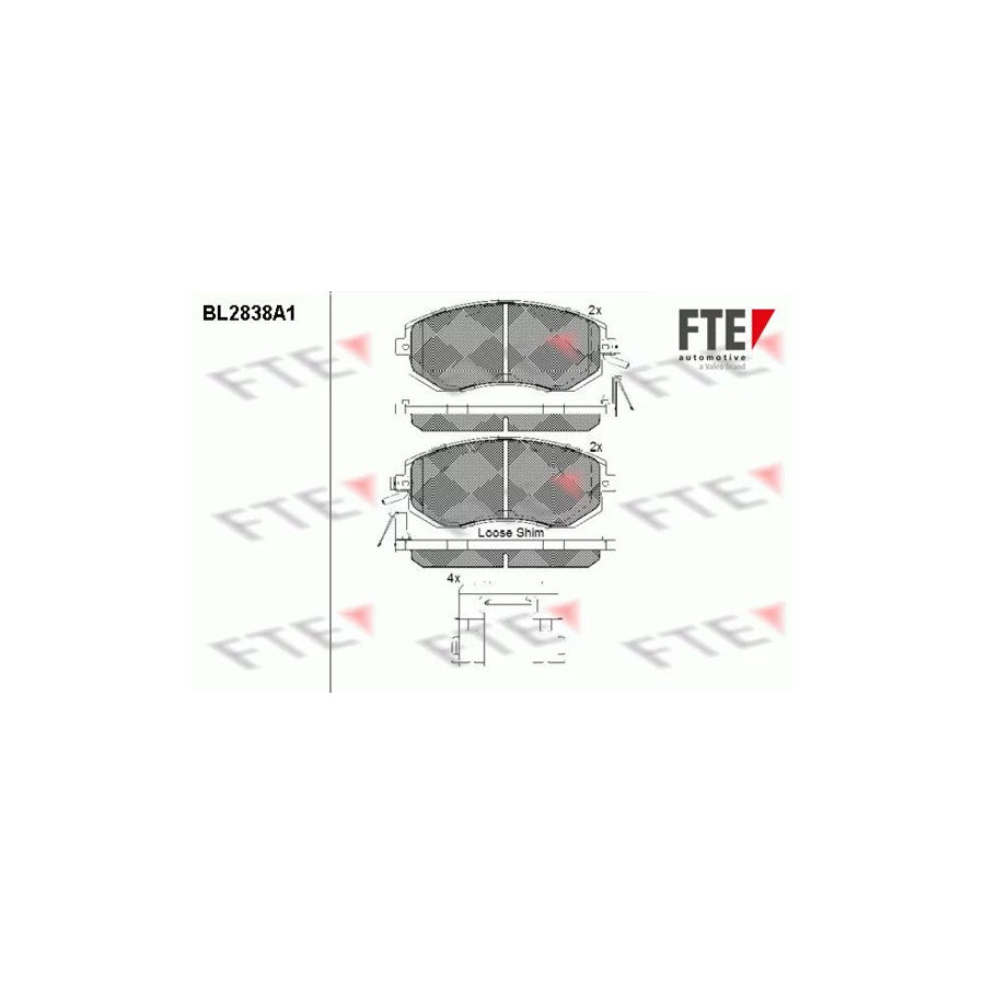 Fte 9011017 Brake Pad Set | ML Performance UK Car Parts