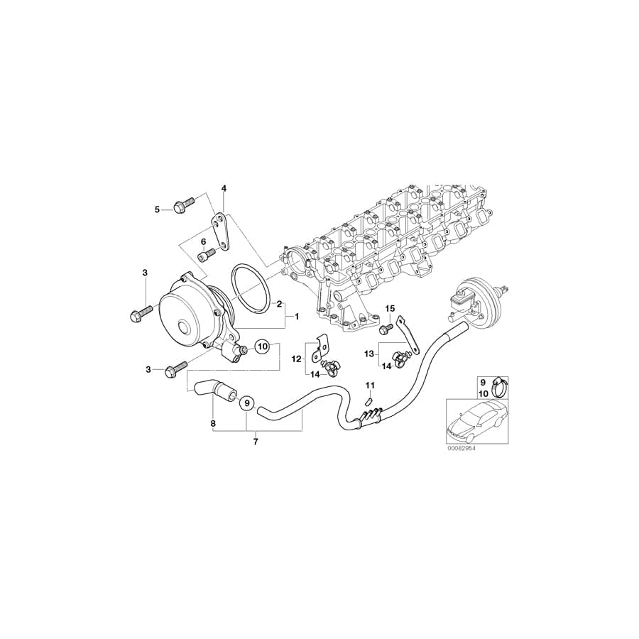 Genuine BMW 11667787078 E39 E38 E53 Holder (Inc. 730d, 525d & 530d) | ML Performance UK Car Parts