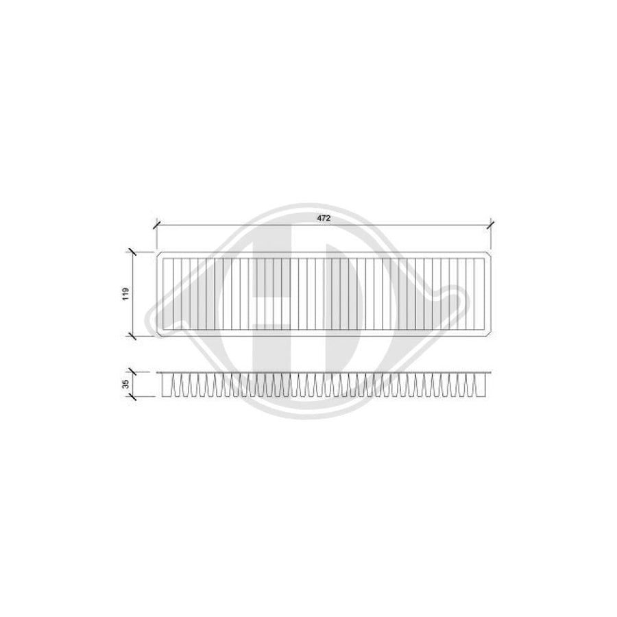 DIEDERICHS DCI0804 Pollen Filter | ML Performance UK Car Parts