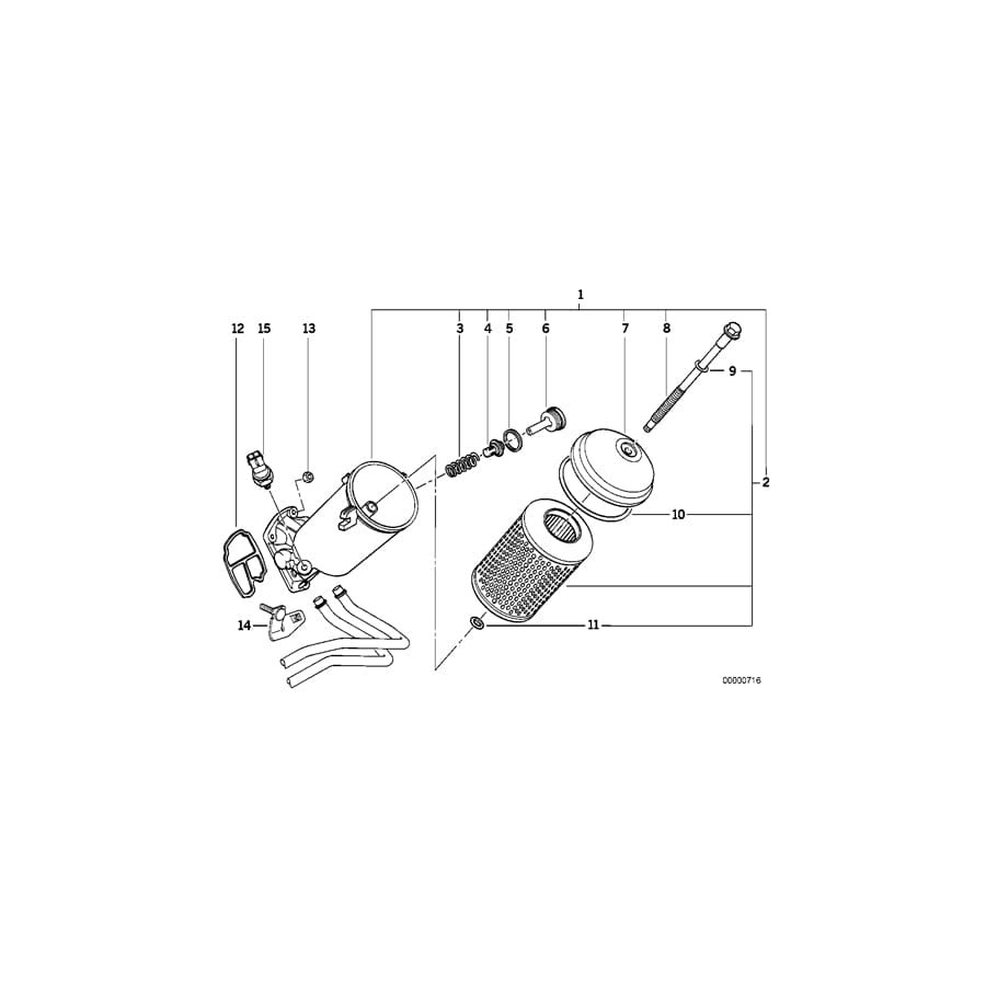 Genuine BMW 11612243811 E36 E34 Bracket Oil Pipe (Inc. 325td, 525tds & 525td) | ML Performance UK Car Parts