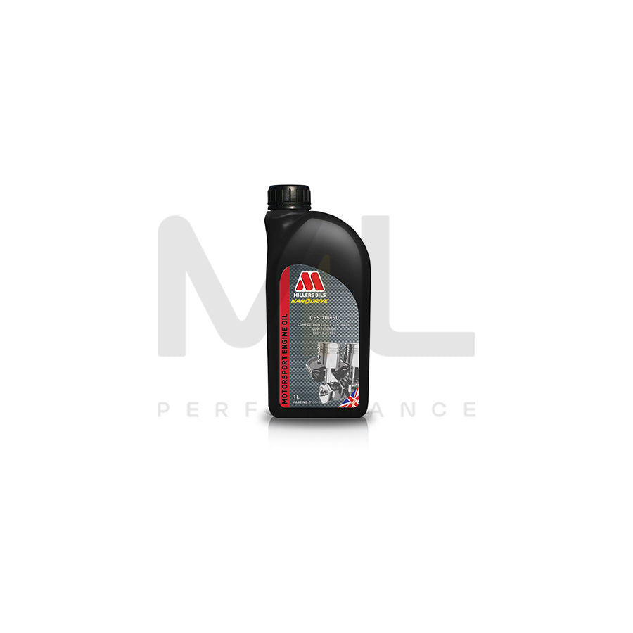 Millers Oils Motorsport CFS 10w50 Fully Synthetic Engine Oil 1l | Engine Oil | ML Car Parts UK | ML Performance