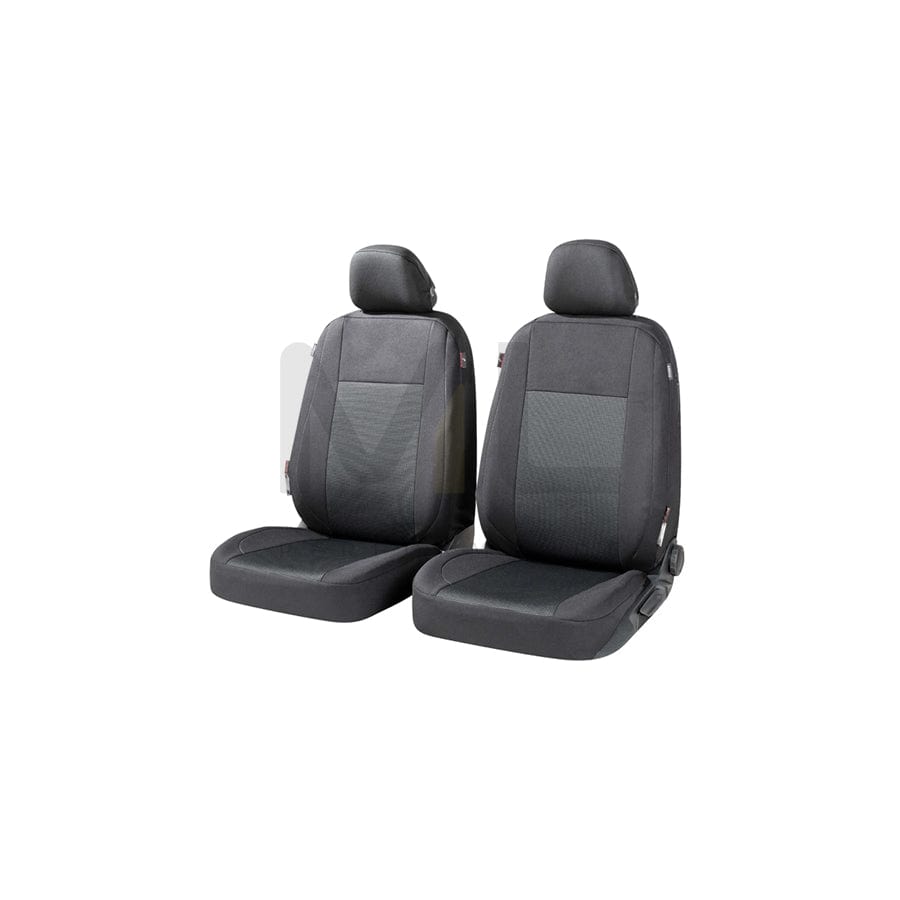 WALSER Ardwell , ZIPP IT Premium 11867 Car seat cover Black/Grey, Polyester, Front | ML Performance Car Parts