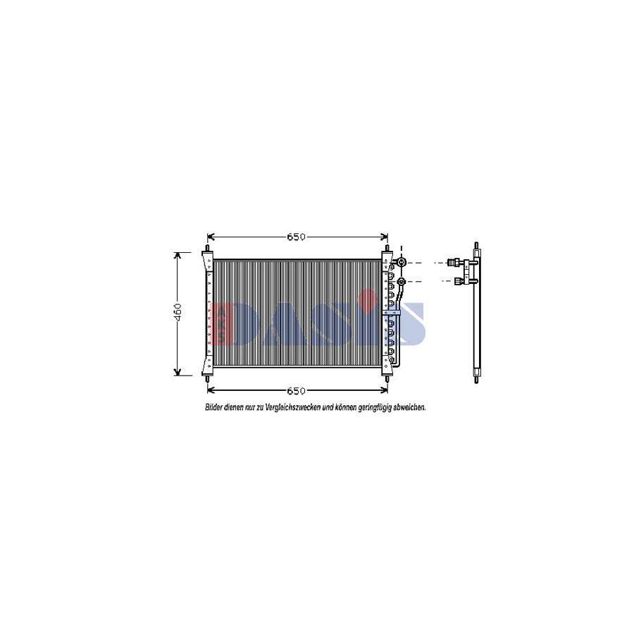 AKS Dasis 372090N Air Conditioning Condenser For Jaguar Xj Saloon (Xj40, Xj81) | ML Performance UK