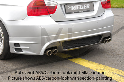 Rieger 00099550 BMW 3 Series E90 E91 Rear Diffuser 1 | ML Performance UK Car Parts