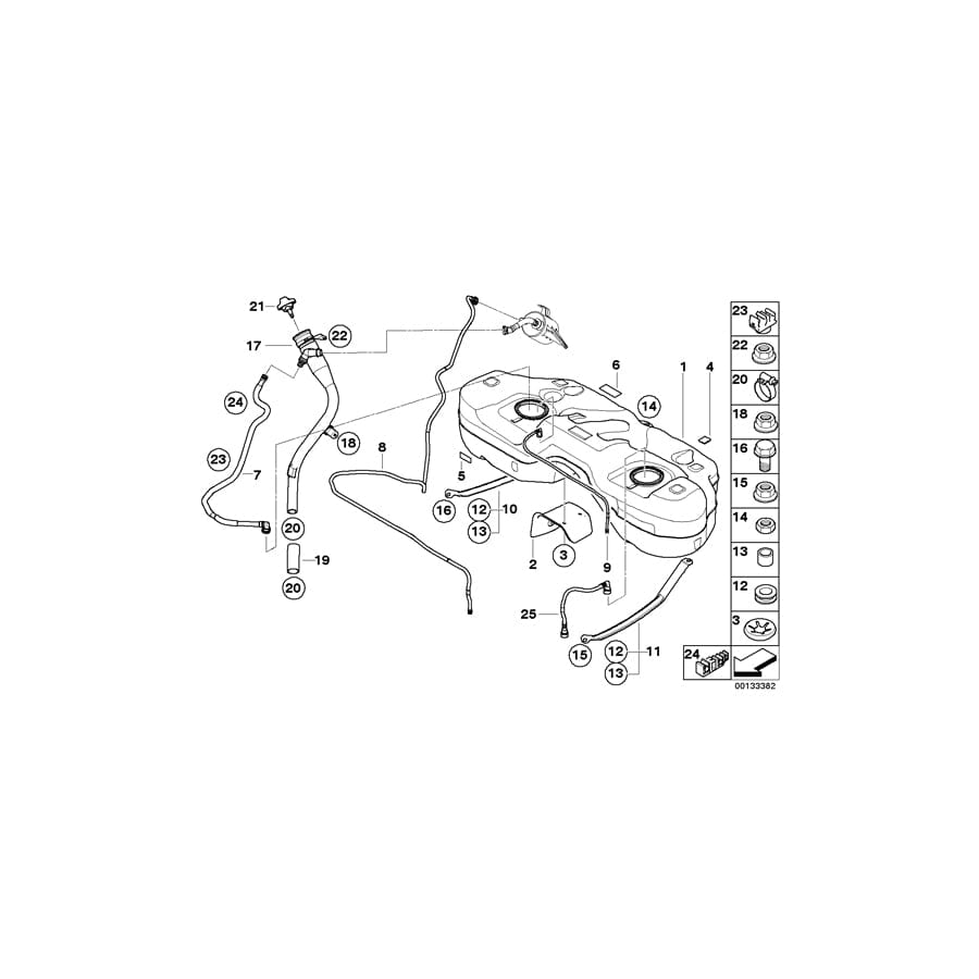 Genuine BMW 16117188668 E83 Plastic Filler Pipe (Inc. X3) | ML Performance UK Car Parts