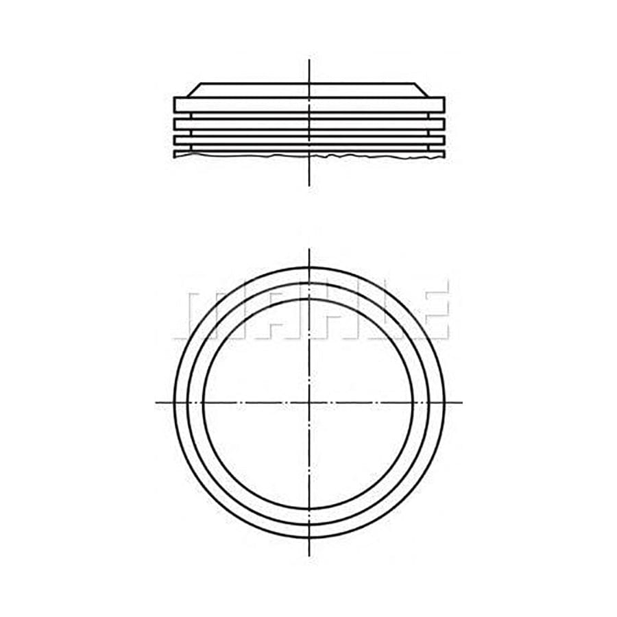 MAHLE ORIGINAL 039 43 02 Piston 89,01 mm, with piston rings | ML Performance Car Parts