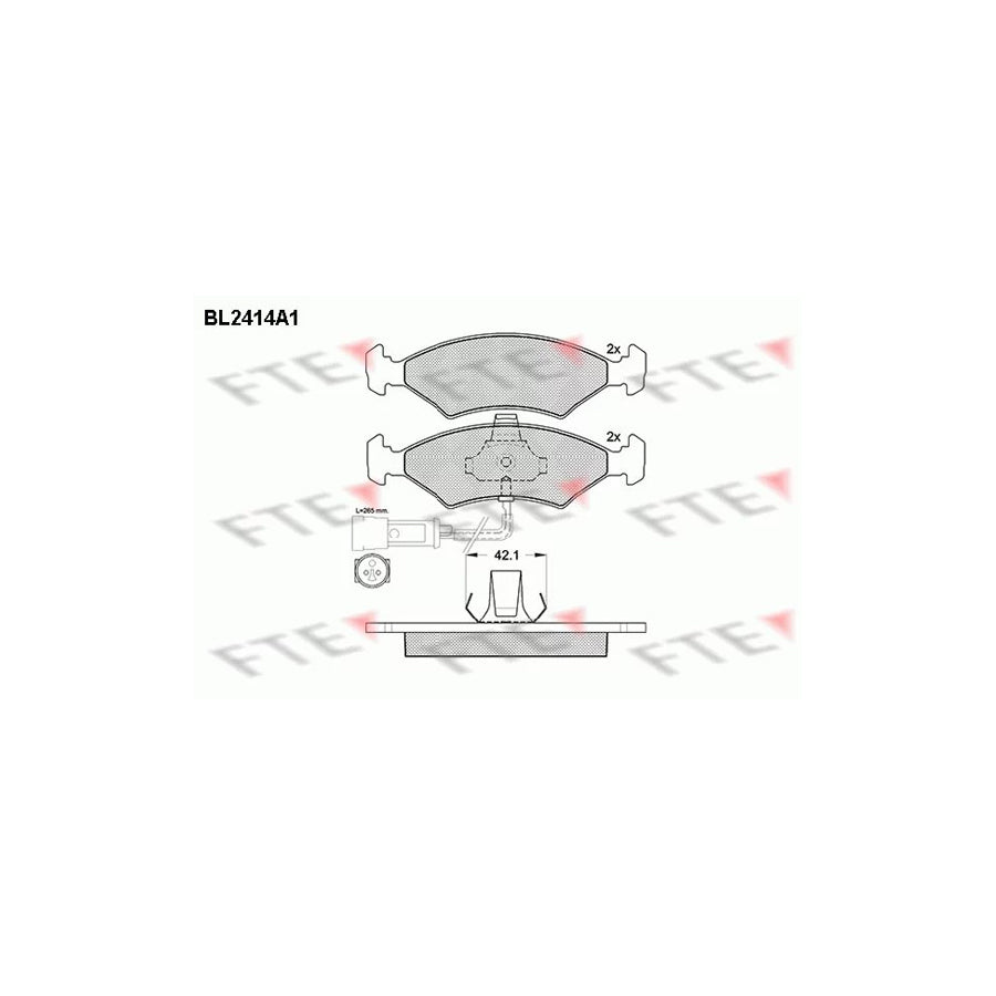 Fte BL2414A1 Brake Pad Set | ML Performance UK Car Parts