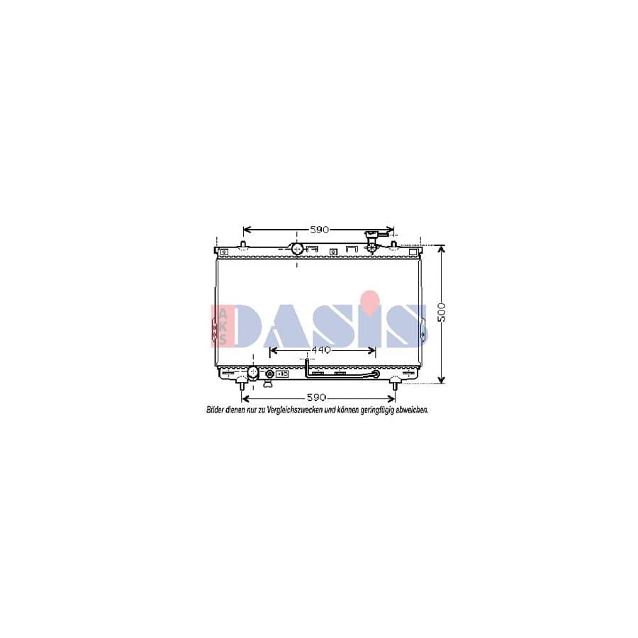 AKS Dasis 510034N Engine Radiator For Hyundai Santa Fe I (Sm) | ML Performance UK