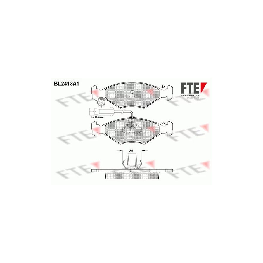 Fte BL2413A1 Brake Pad Set | ML Performance UK Car Parts