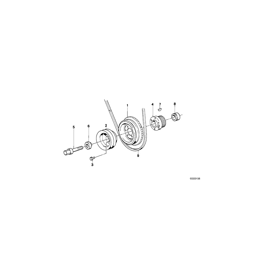 Genuine BMW 11211715282 E30 E34 E36 Hex Bolt M16X1,5X100 12. (Inc. 318i, 518i & 316i) | ML Performance UK Car Parts