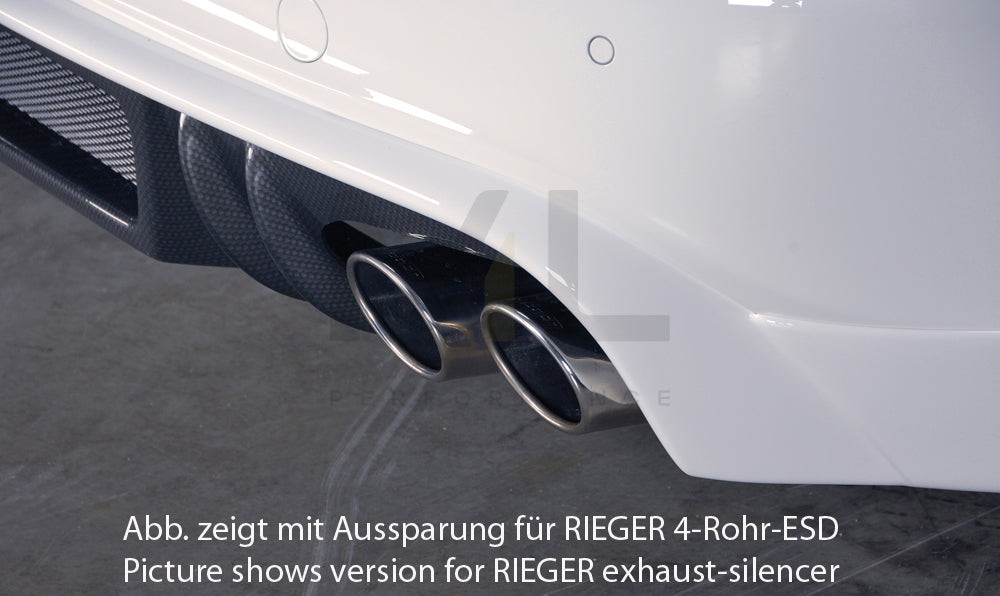 Rieger 00099081 Audi B8 B81 A4 Rear Diffuser 4 | ML Performance UK Car Parts