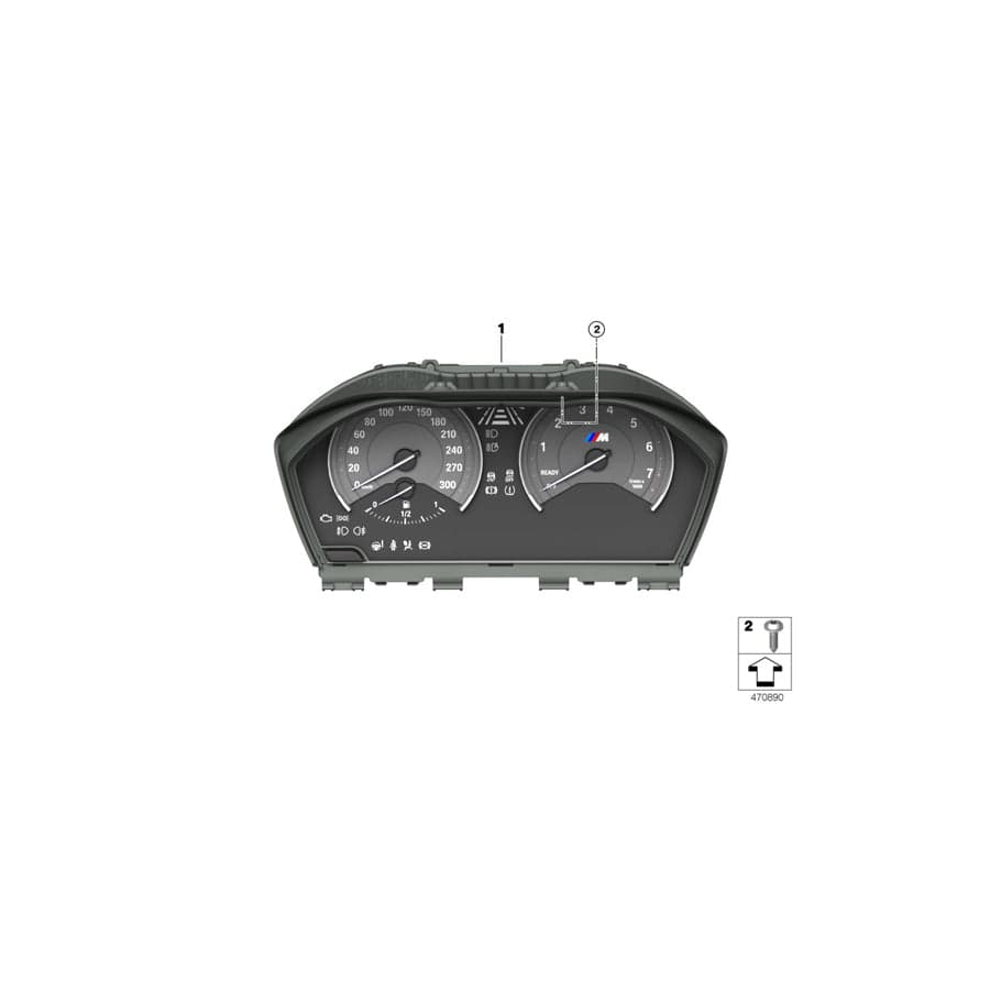 Genuine BMW 62108097799 F87 Instrument Cluster MPH (Inc. M2 Competition) | ML Performance UK Car Parts