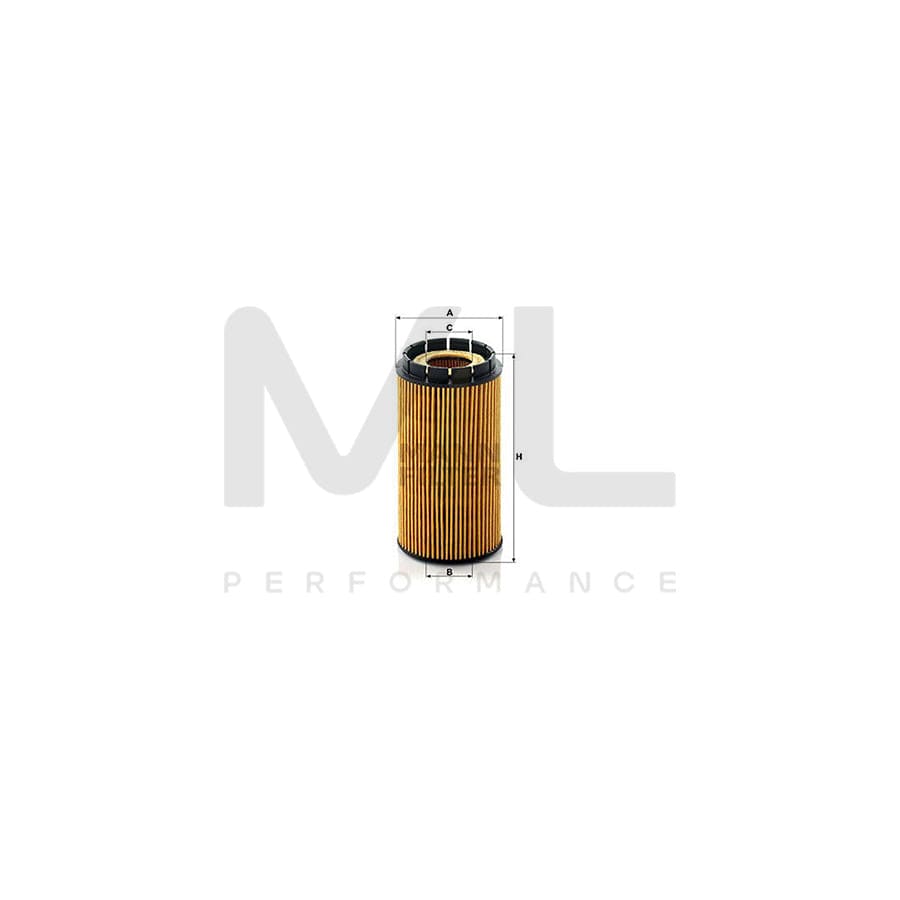 MANN-FILTER HU 718/2 x Oil Filter for ALFA ROMEO 155 (167) with seal, Filter Insert | ML Performance Car Parts