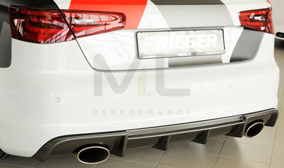 Rieger 00099357 Audi 8V Rear Diffuser (A3 & S3) 6 | ML Performance UK Car Parts