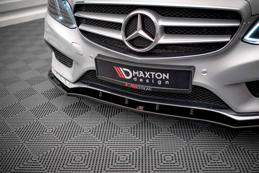 Maxton Design Mercedes Benz E-Class AMG-Line Sedan W212 (Facelift) Front Splitter V.1