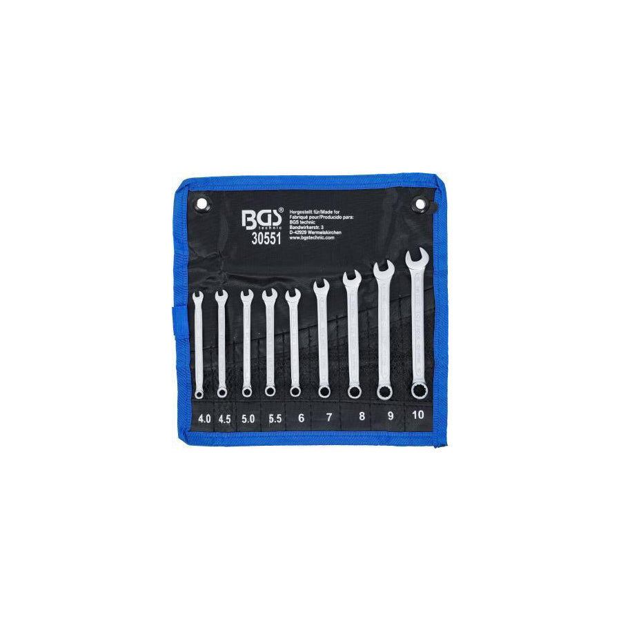 Bgs 30551 Spanner Set, Ring / Open Ended