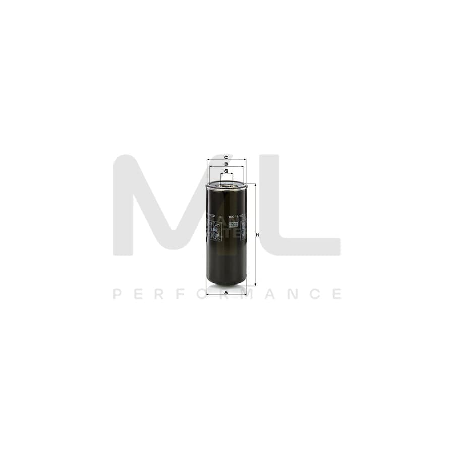 MANN-FILTER WDK 11 102/21 Fuel filter Spin-on Filter | ML Performance Car Parts