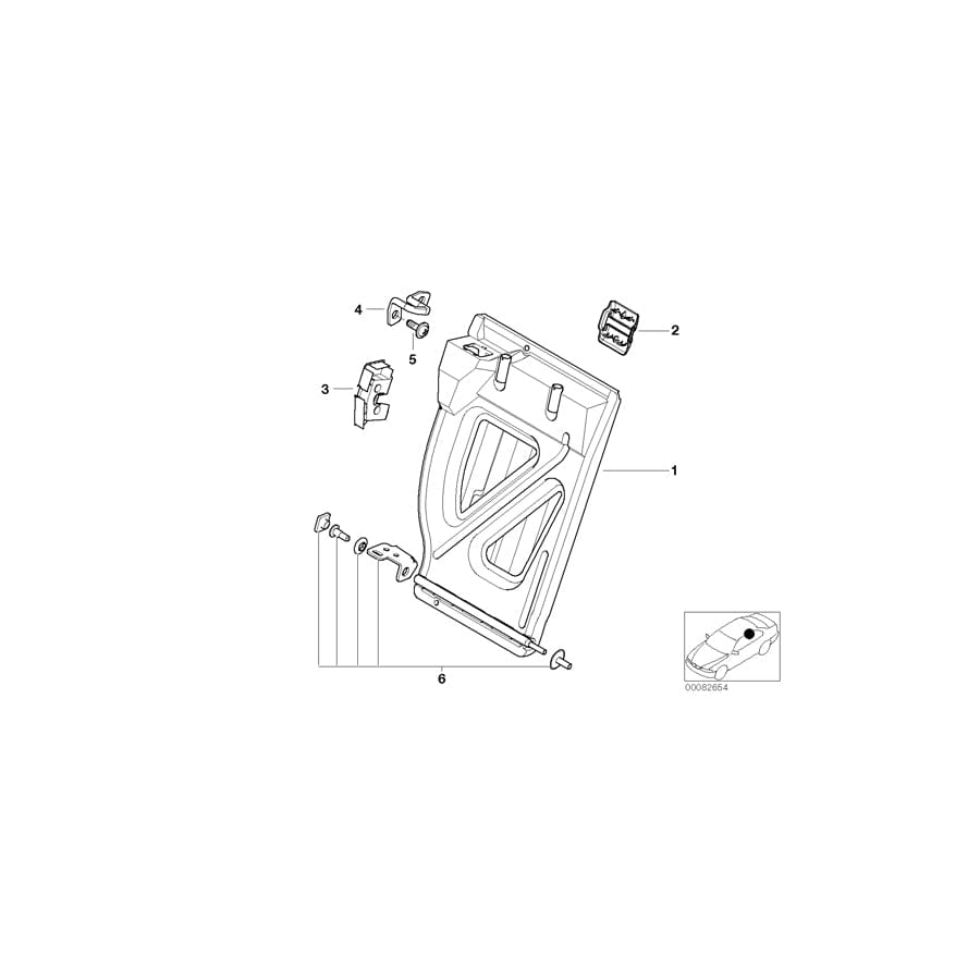 Genuine BMW 52208267042 E46 Fastening Set (Inc. 316i, 330xd & 318i) | ML Performance UK Car Parts