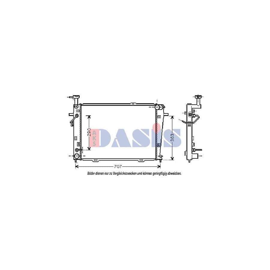 AKS Dasis 510041N Engine Radiator | ML Performance UK