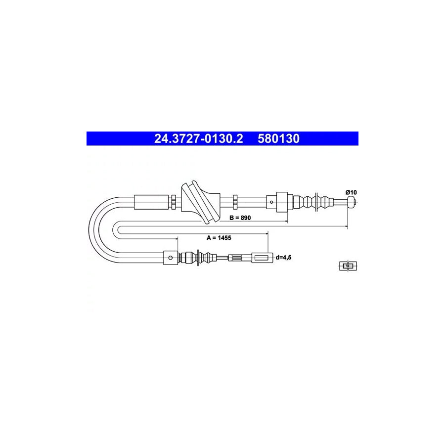 ATE 24.3727-0130.2 Hand Brake Cable