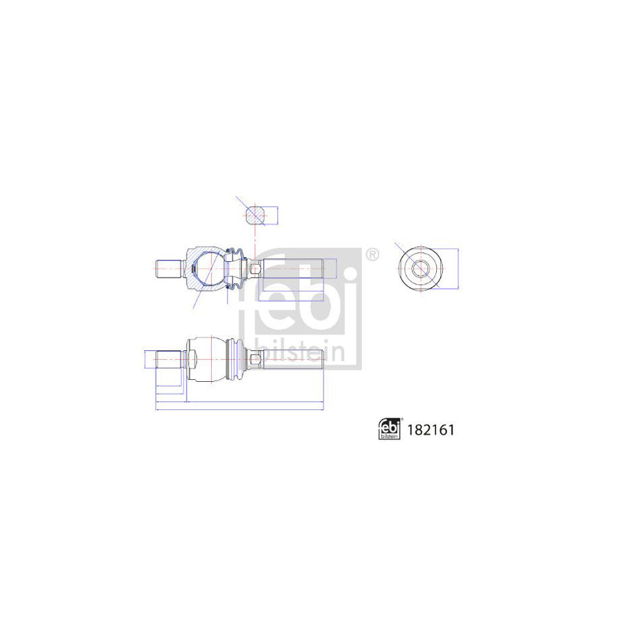 Febi Bilstein 182161 Inner Tie Rod