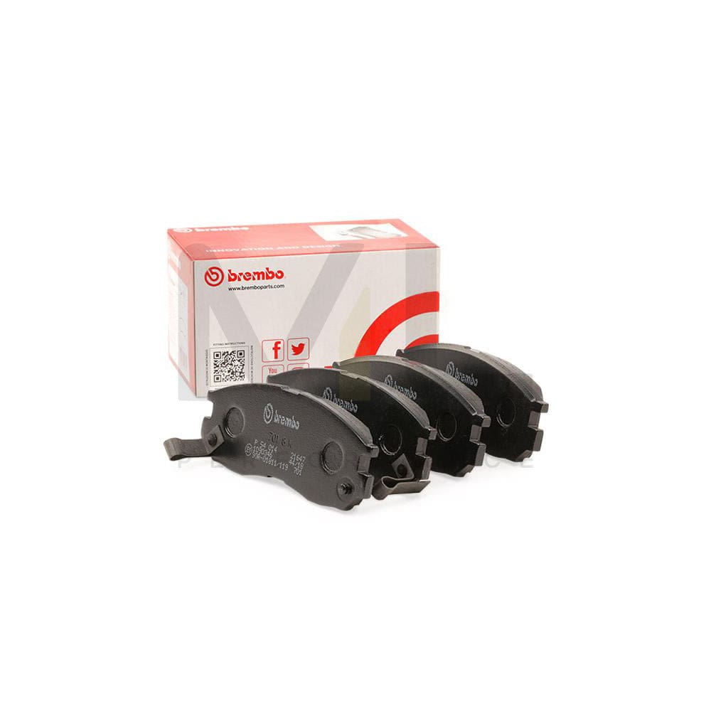 Brembo P 54 014 Brake Pad Set With Acoustic Wear Warning | ML Performance Car Parts