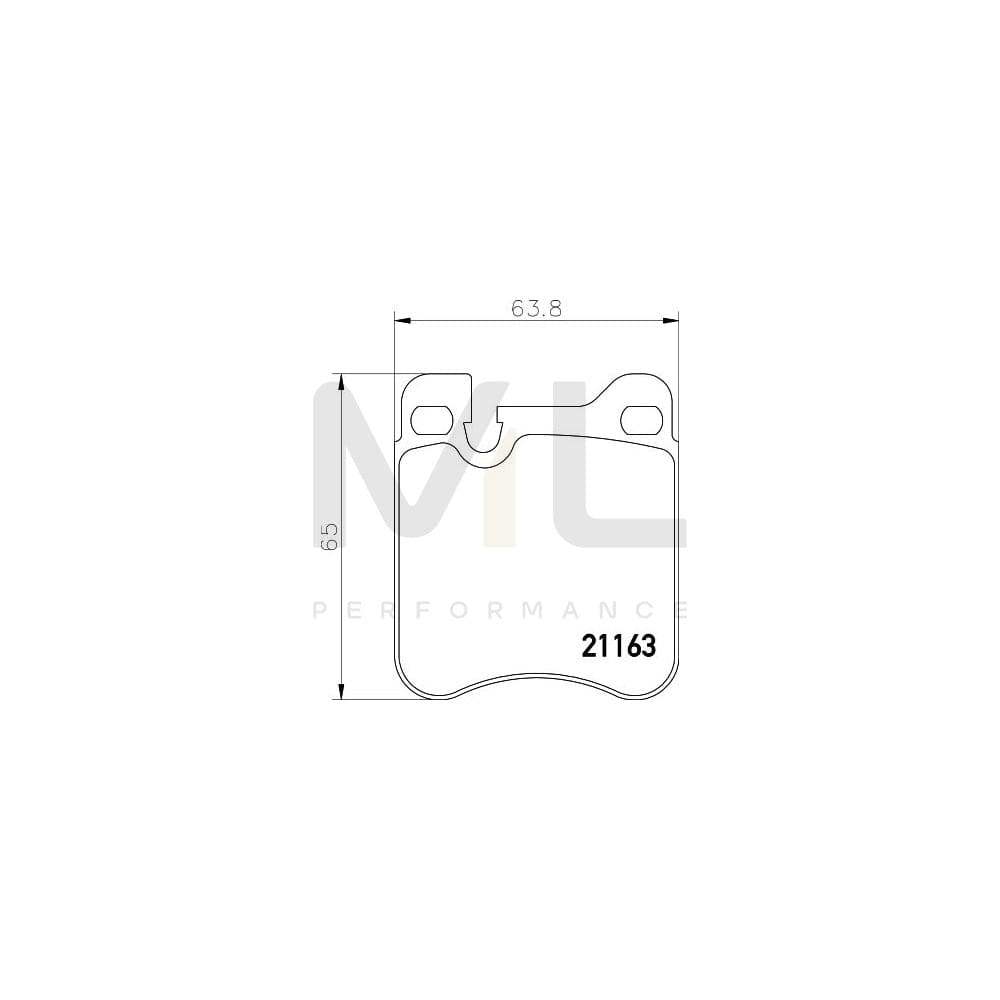 Hella 8DB 355 008-491 Brake Pad Set For Porsche 911 Prepared For Wear Indicator | ML Performance Car Parts