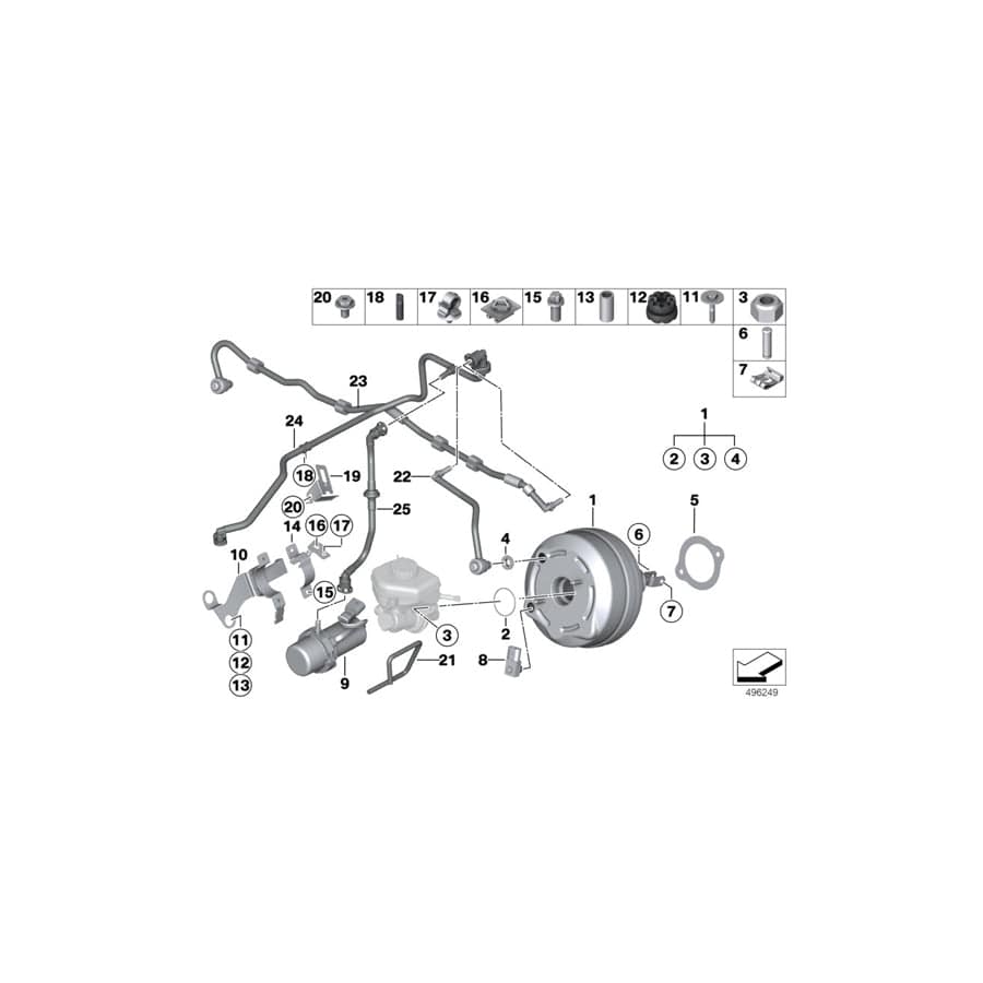 Genuine BMW 34336858064 F30 F30 Brake Servo Unit (Inc. 330e & Hybrid 3) | ML Performance UK Car Parts