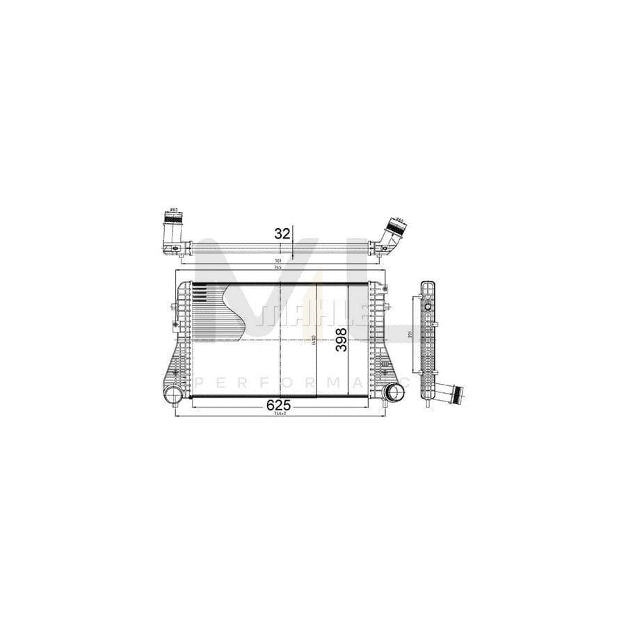 MAHLE ORIGINAL CI 517 000S Intercooler | ML Performance Car Parts