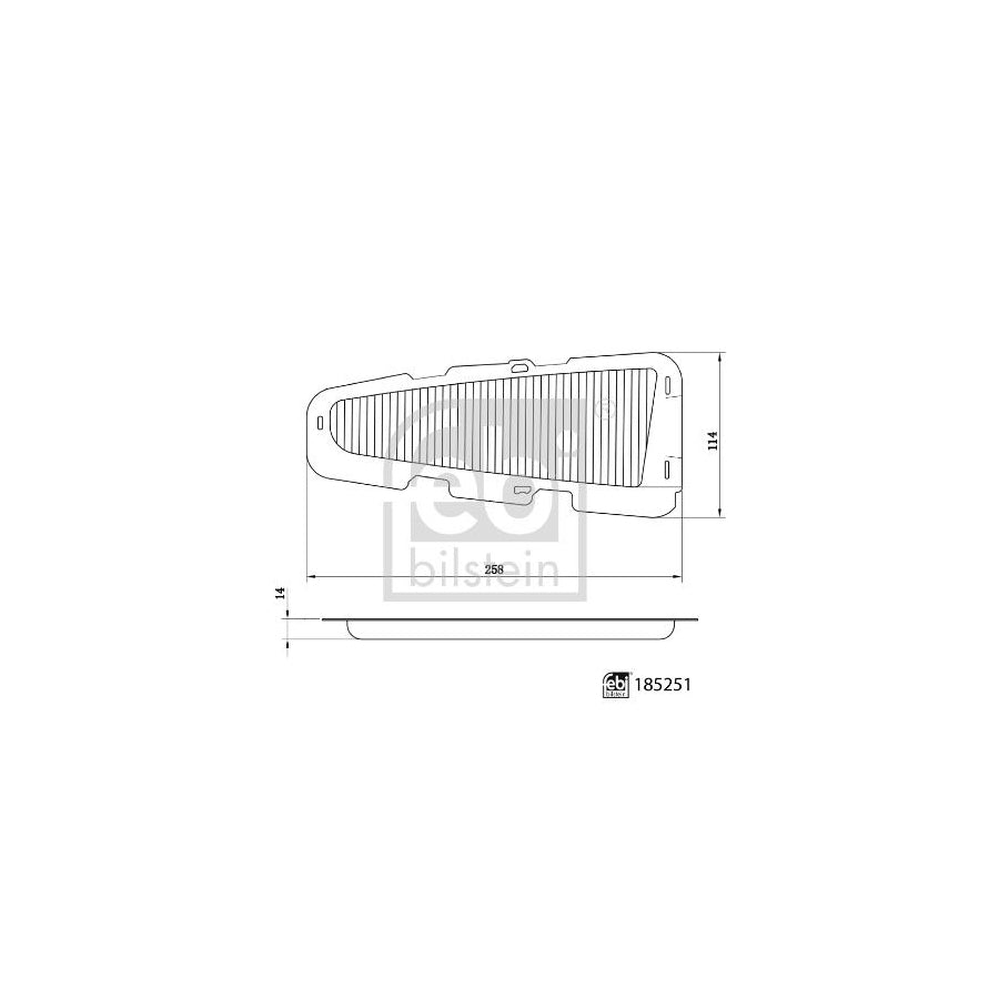 Febi Bilstein 185251 Pollen Filter For Lexus Es Vii (Xz10)