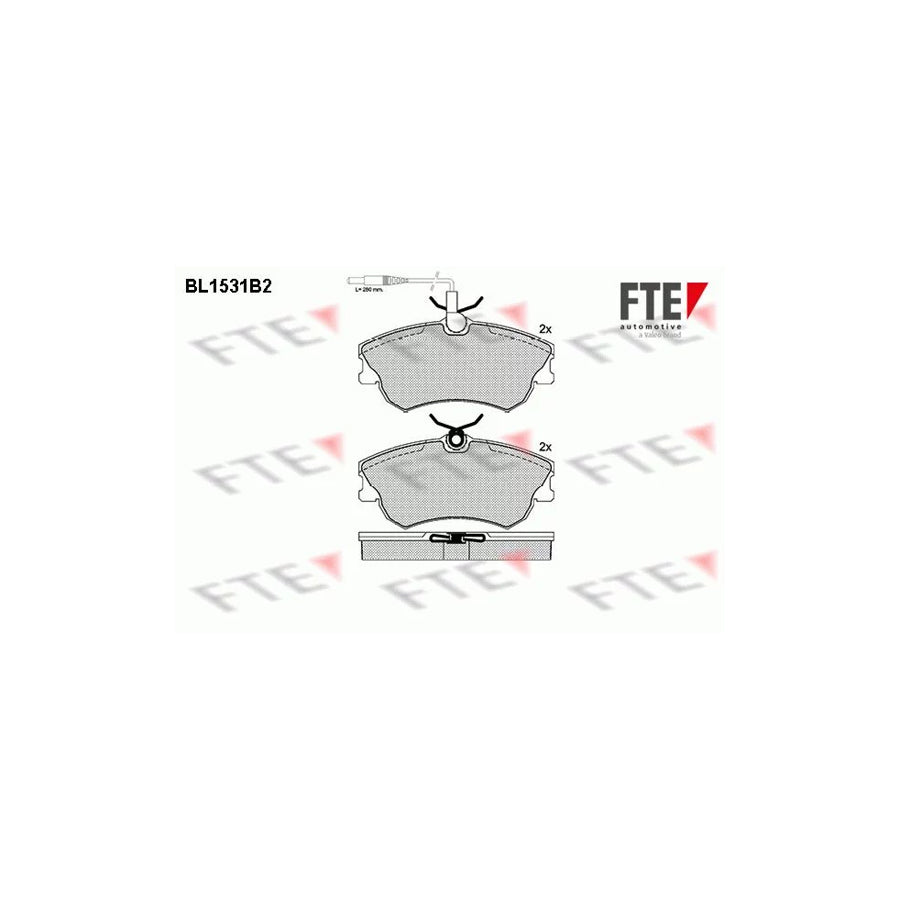 Fte BL1531B2 Brake Pad Set For Renault Espace Iii (Je) | ML Performance UK Car Parts