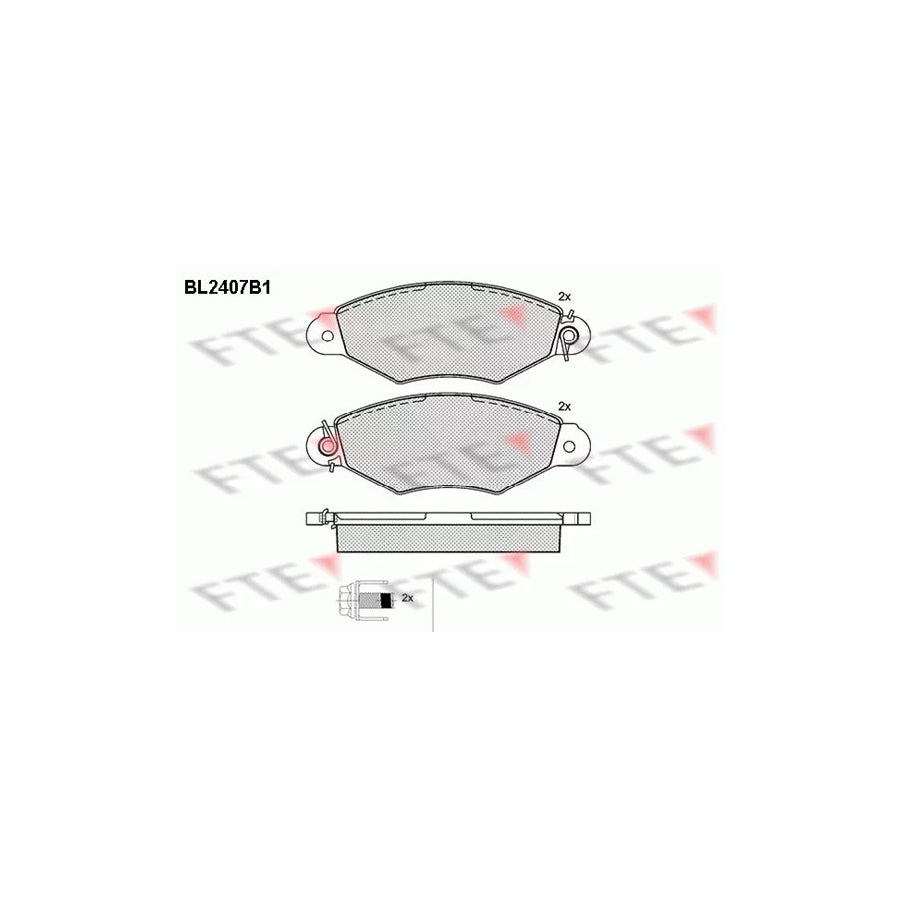 Fte BL2407B1 Brake Pad Set For CitroÃ«n Xsara | ML Performance UK Car Parts