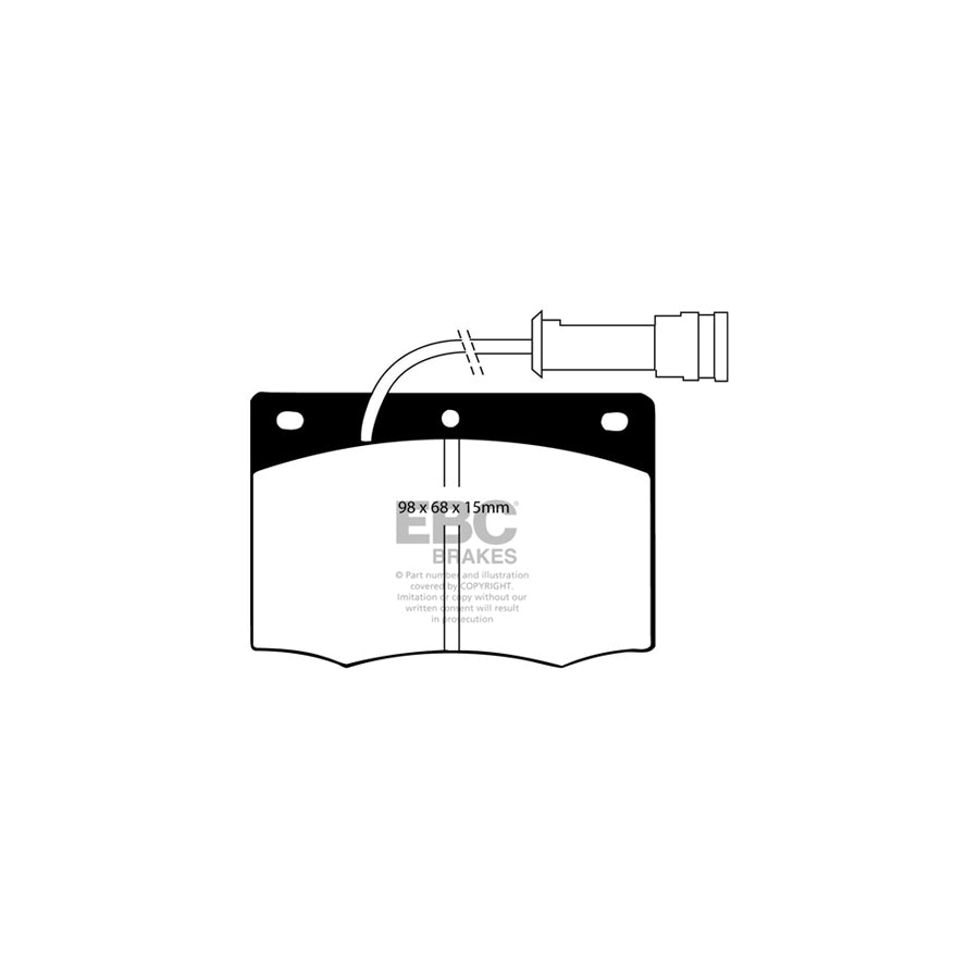 EBC PDKF749 Ford Granada Mk2 Ultimax Front Brake Pad & Plain Disc Kit 2 | ML Performance UK Car Parts