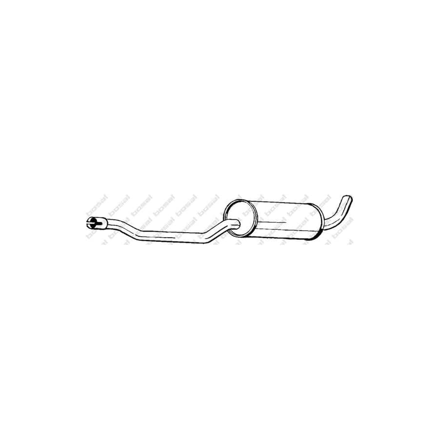 Bosal 278-517 Middle Silencer For Volvo 940