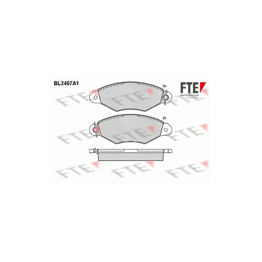 Fte BL2407A1 Brake Pad Set For CitroÃ«n Xsara | ML Performance UK Car Parts