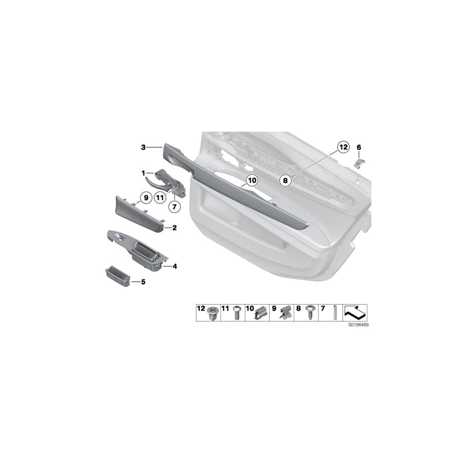 Genuine BMW 51427322880 F01 F02 Ashtray Finisher, Right VENETOBEIGE (Inc. 730Ld, 740LdX & ALPINA B7L) | ML Performance UK Car Parts