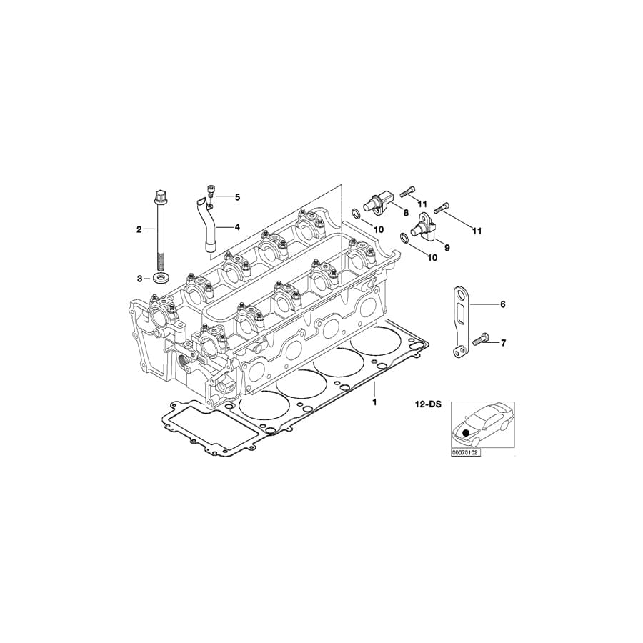 Genuine BMW 11121406717 E39 Shackle Zyl. 1-4 (Inc. M5) | ML Performance UK Car Parts