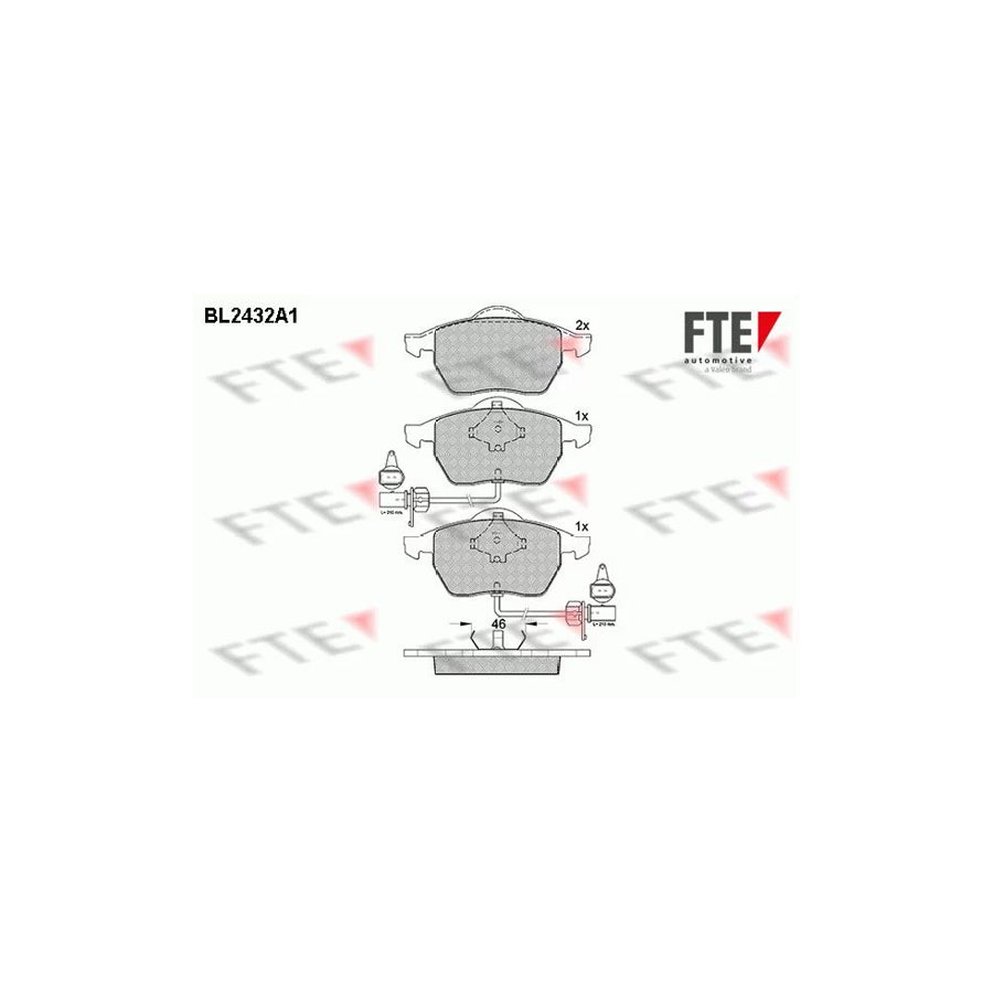 Fte BL2432A1 Brake Pad Set | ML Performance UK Car Parts