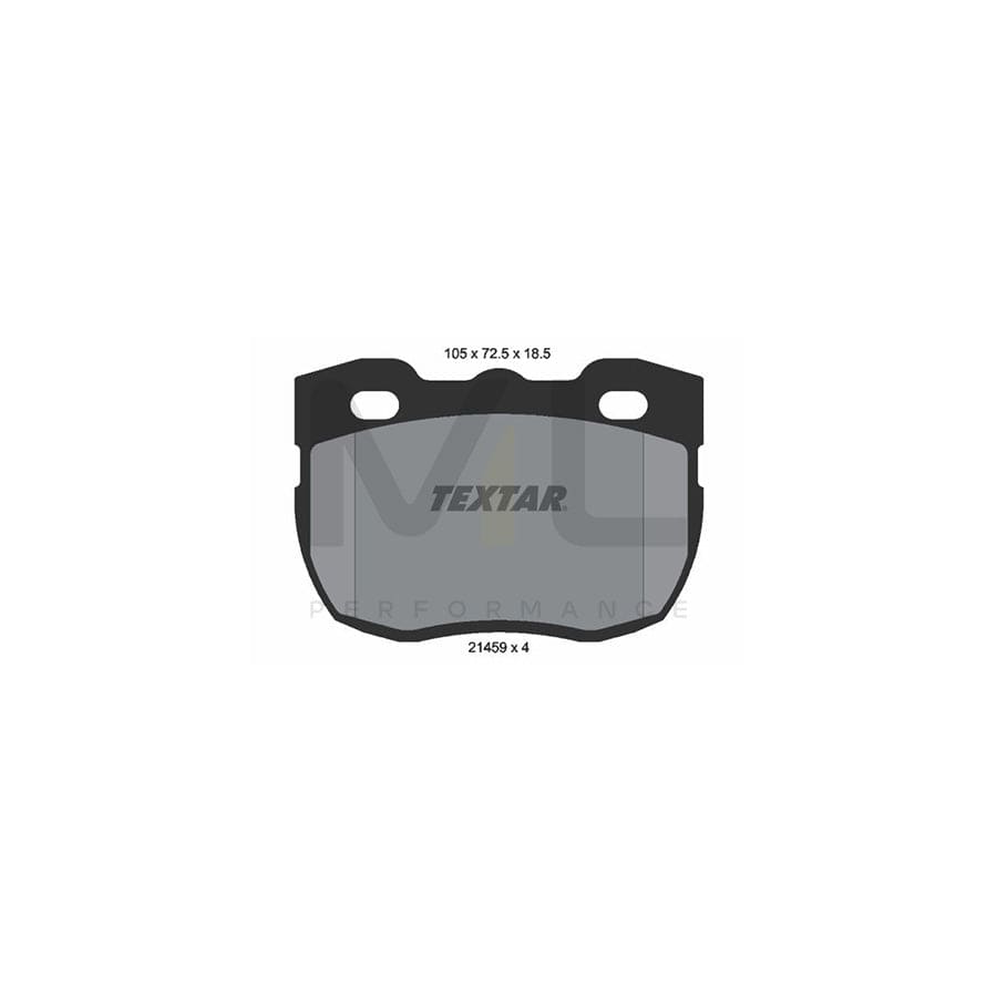 TEXTAR 2145901 Brake pad set not prepared for wear indicator | ML Performance Car Parts