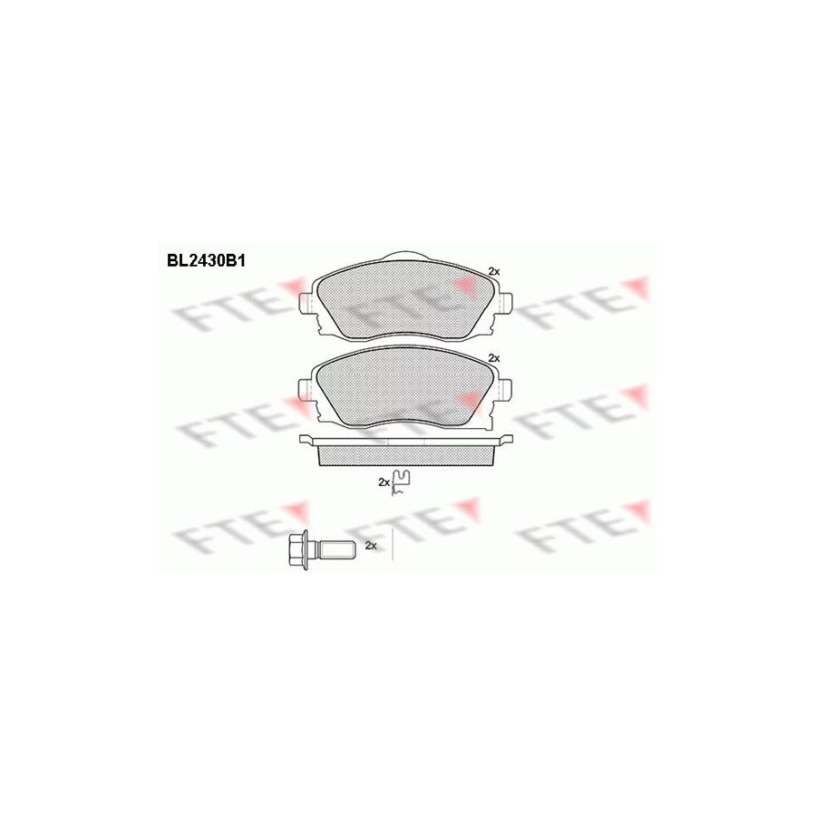 Fte BL2430B1 Brake Pad Set | ML Performance UK Car Parts