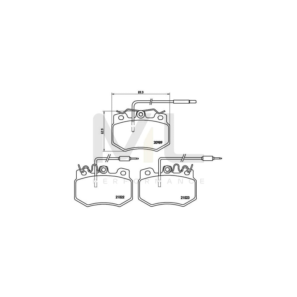 Brembo P 61 031 Brake Pad Set | ML Performance Car Parts