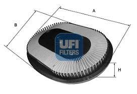 UFI 27.070.00 Air Filter For Jeep Cj5 - Cj8 Off-Road Convertible