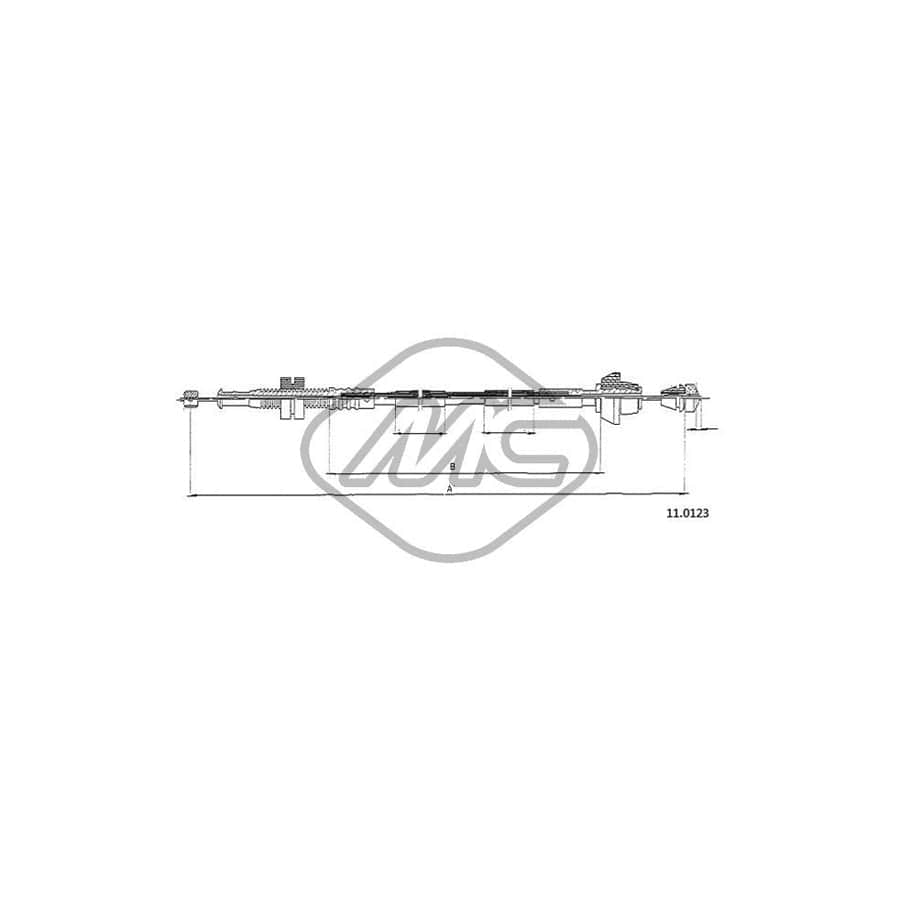 Metalcaucho 81903 Throttle Cable for FORD FIESTA | ML Performance UK Car Parts